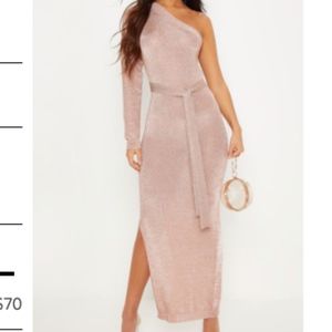 rose Gold one shoulder